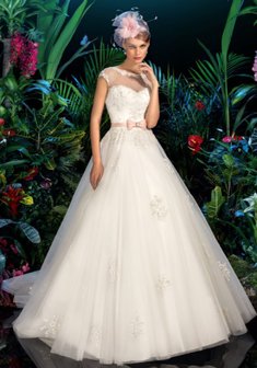 Свадебное платье Мариами-К54897. С пышной юбкой, длинное со шлейфом.