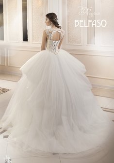 Свадебное платье Феерия-К54913. С пышной юбкой, длинное со шлейфом.