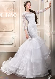 Свадебное платье Гемера-К54917. Силуэт Русалка (Рыбка), длинное со шлейфом.